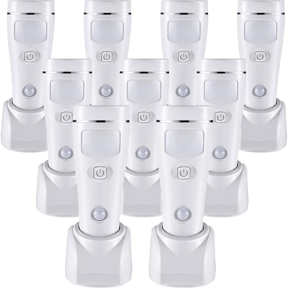 4 in 1 LED Emergency Lights for Home Power Failure, 9 Pack Rechargeable Plug